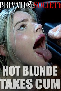 Hot Blonde Takes Cum